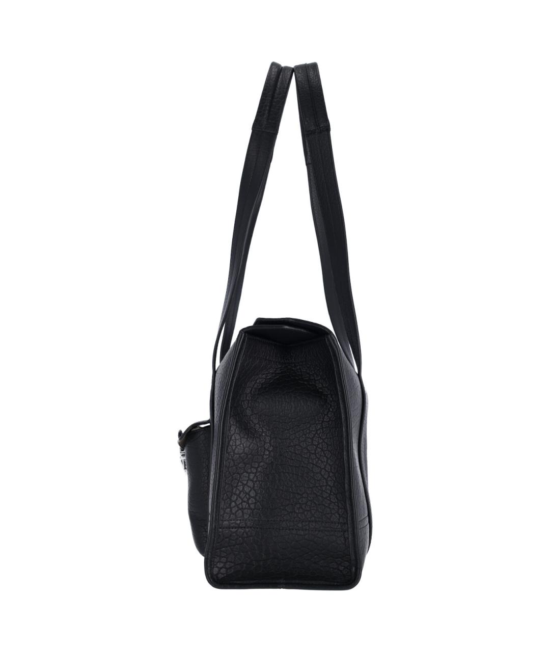 LEMAIRE Черная кожаная сумка тоут, фото 5