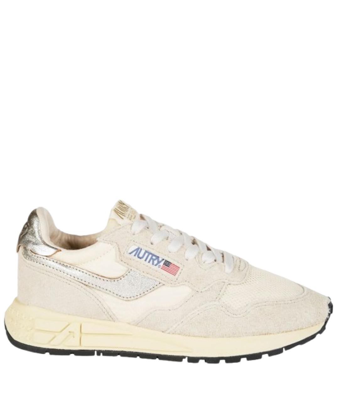AUTRY Бежевые замшевые кроссовки, фото 1