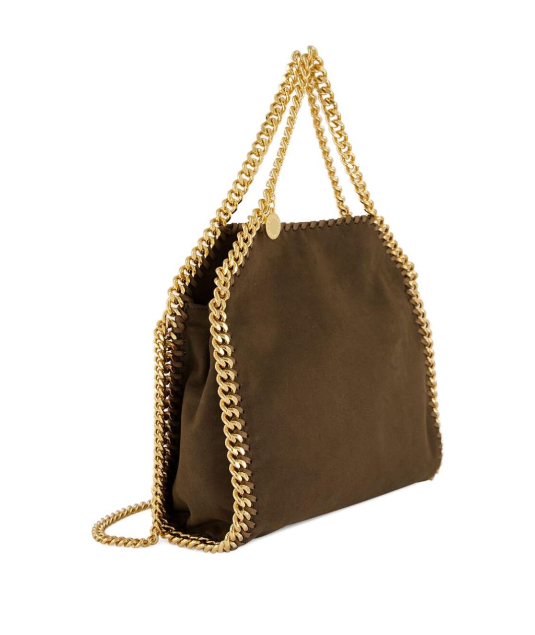 STELLA MCCARTNEY Коричневая синтетическая сумка тоут, фото 5