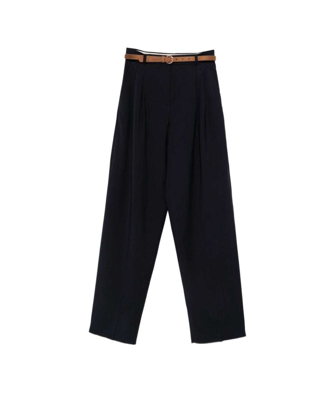 MAX MARA STUDIO Синие прямые брюки, фото 7