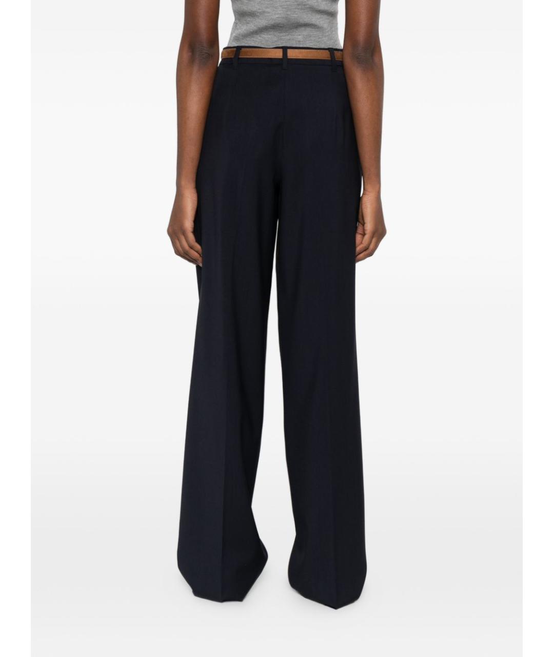 MAX MARA STUDIO Синие прямые брюки, фото 6