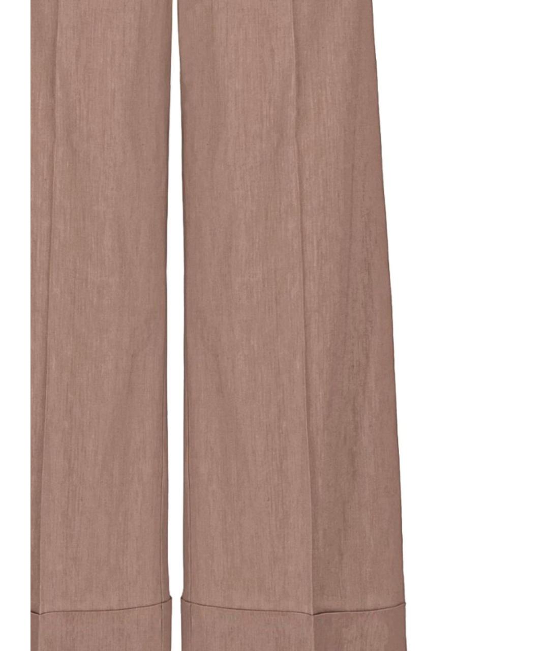 D.EXTERIOR Коричневые прямые брюки, фото 2