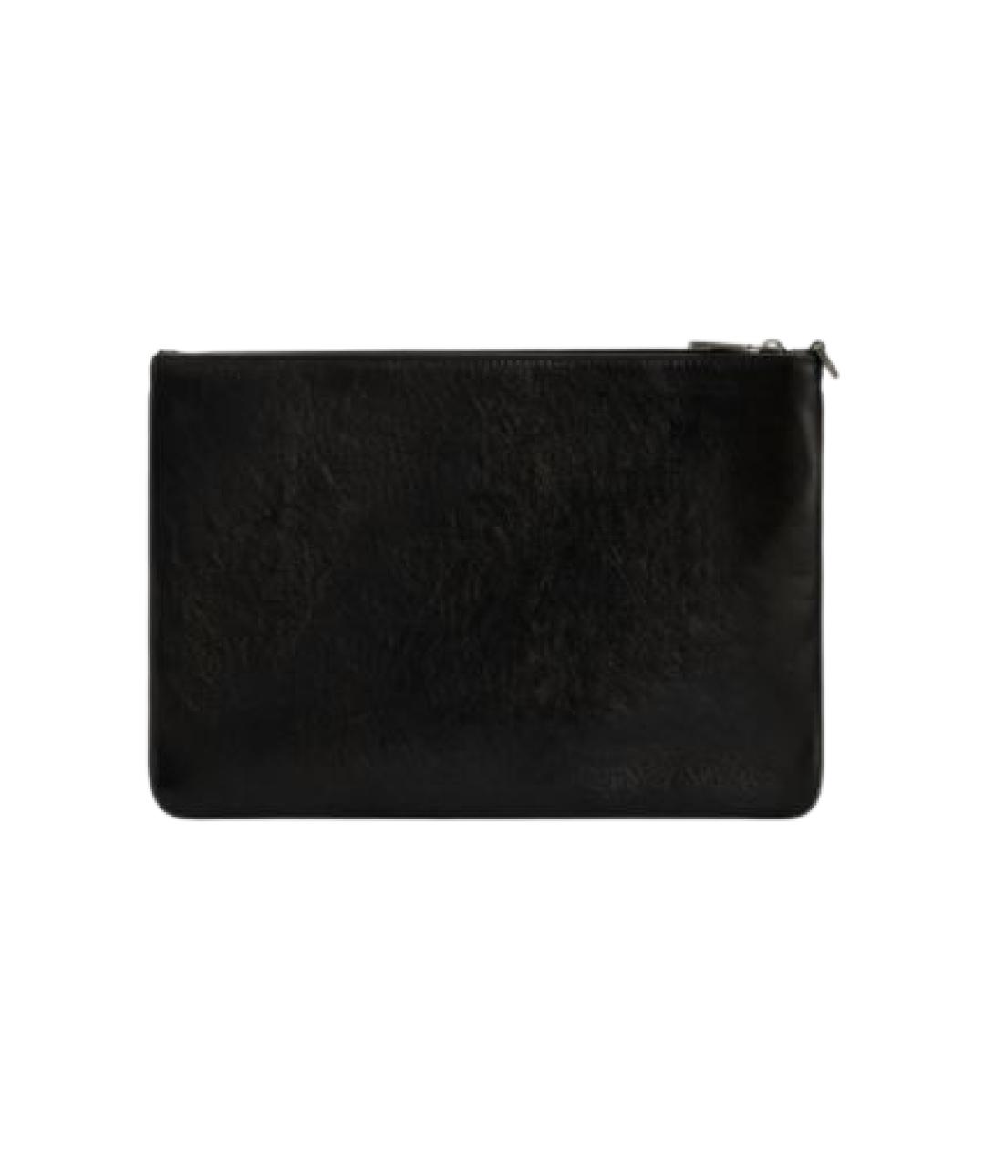 DOLCE&GABBANA Черная кожаная папка для документов, фото 2