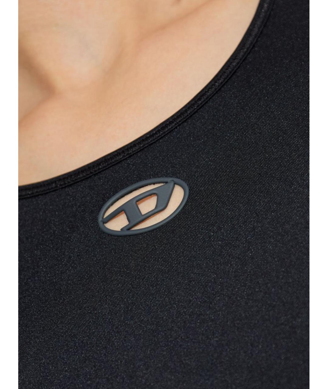 DIESEL Черное полиамидовое боди, фото 5