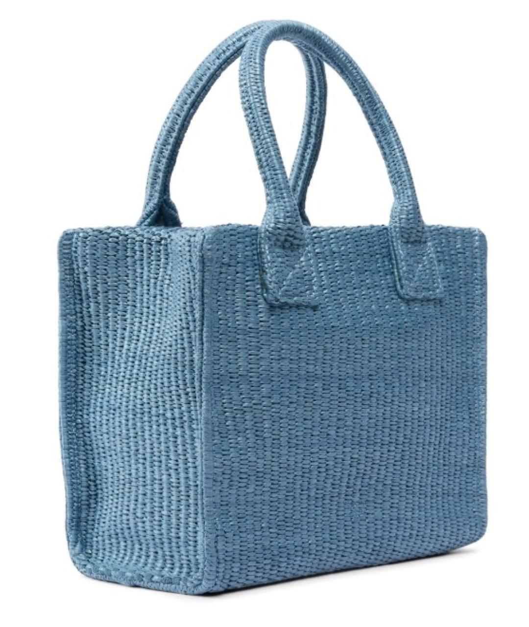 PINKO Голубая пелетеная сумка тоут, фото 2