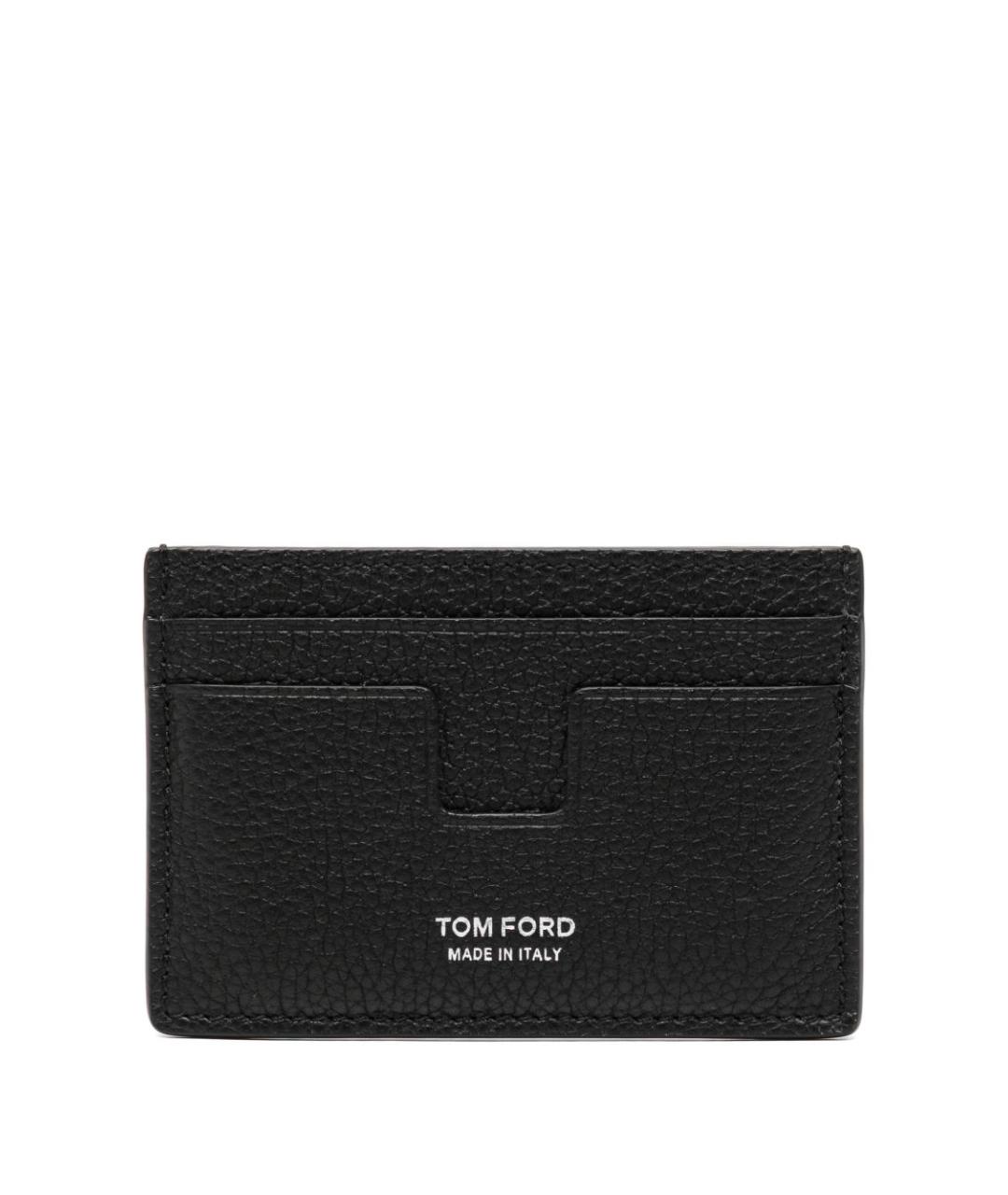 TOM FORD Черный кожаный кардхолдер, фото 1