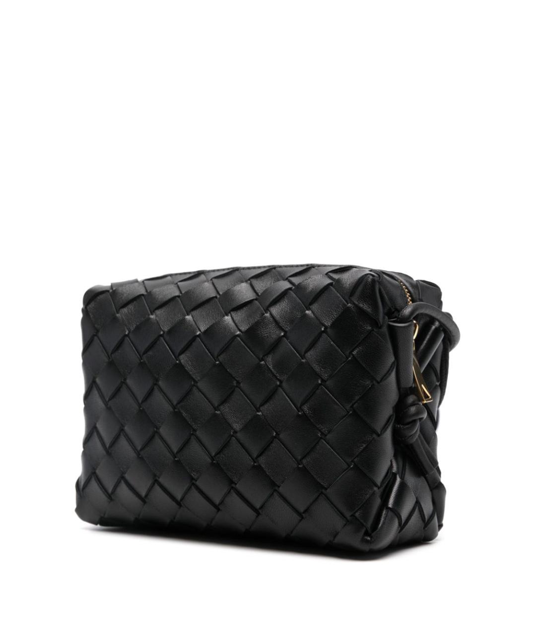 BOTTEGA VENETA Черная кожаная сумка тоут, фото 3