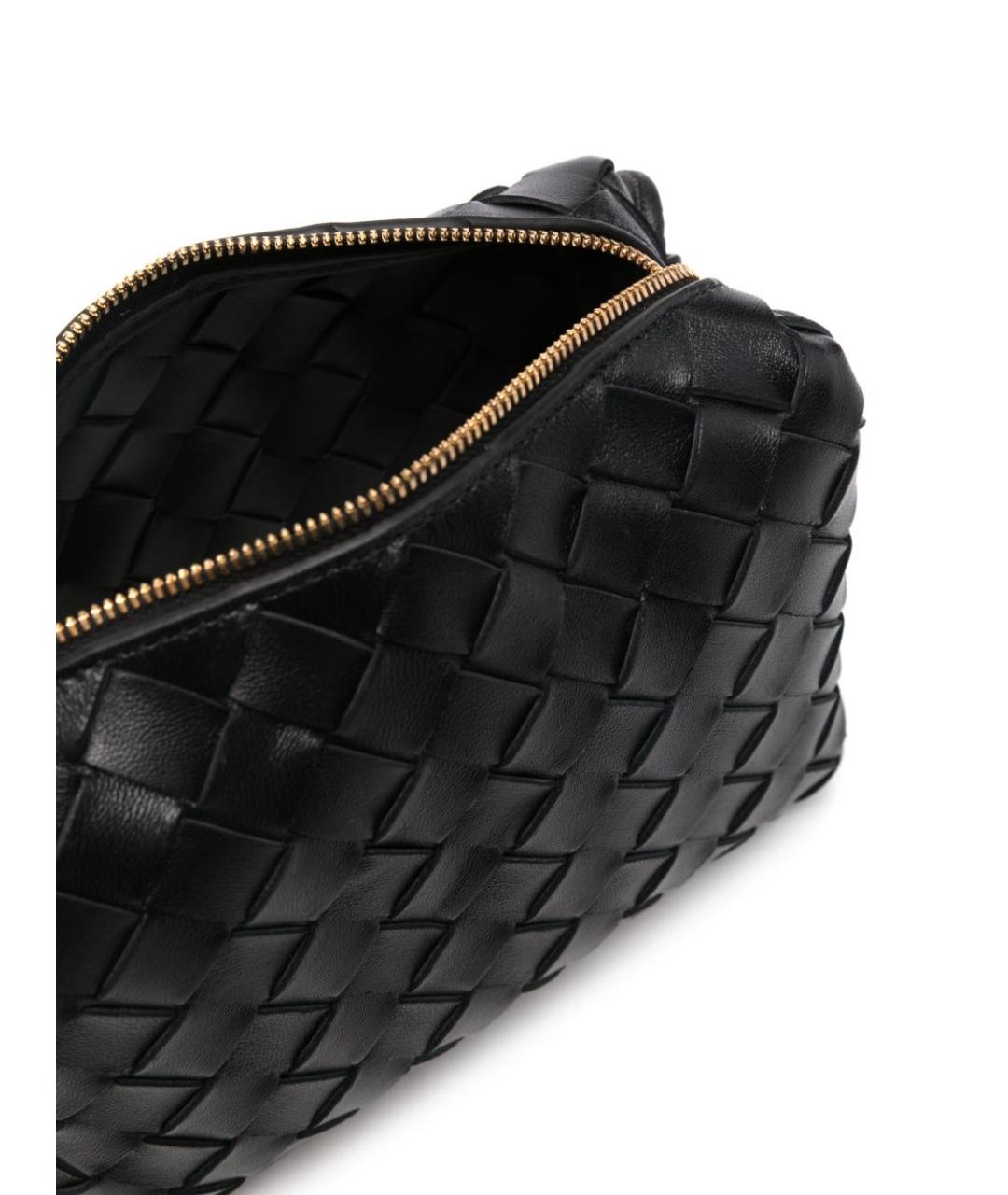 BOTTEGA VENETA Черная кожаная сумка тоут, фото 4