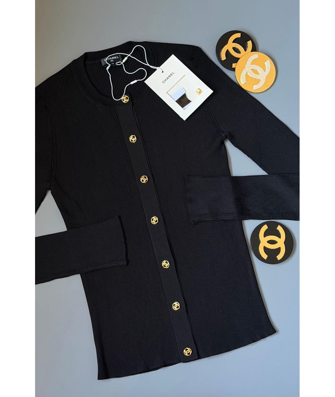 CHANEL Черный кардиган, фото 3