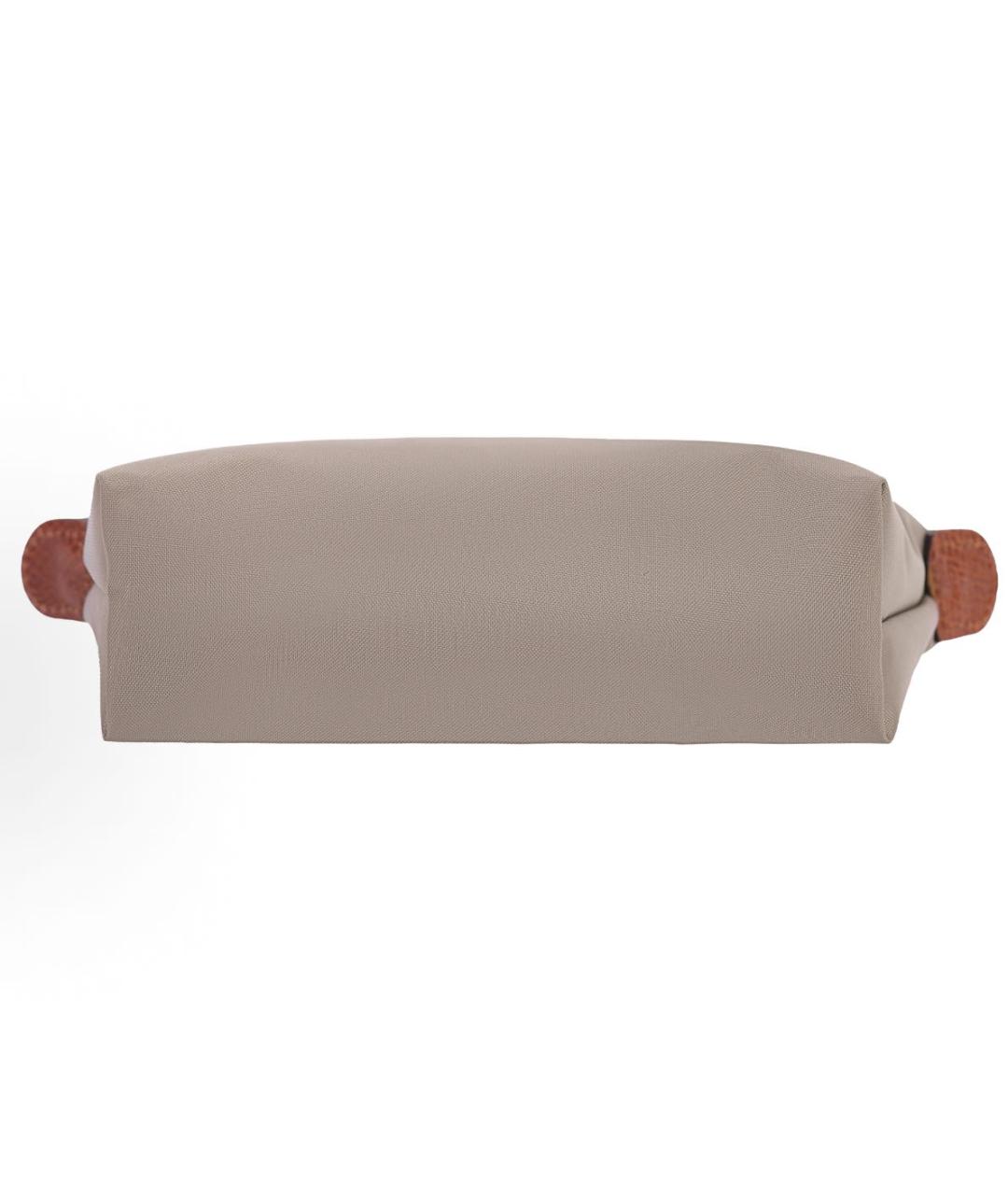 LONGCHAMP Бежевая сумка с короткими ручками, фото 4