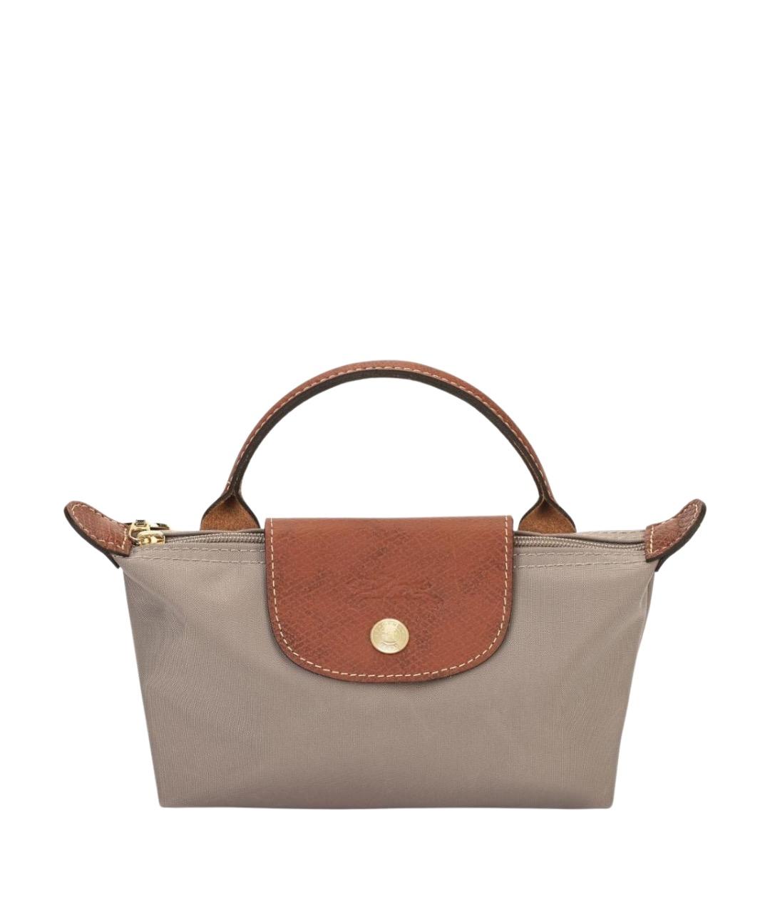 LONGCHAMP Бежевая сумка с короткими ручками, фото 1
