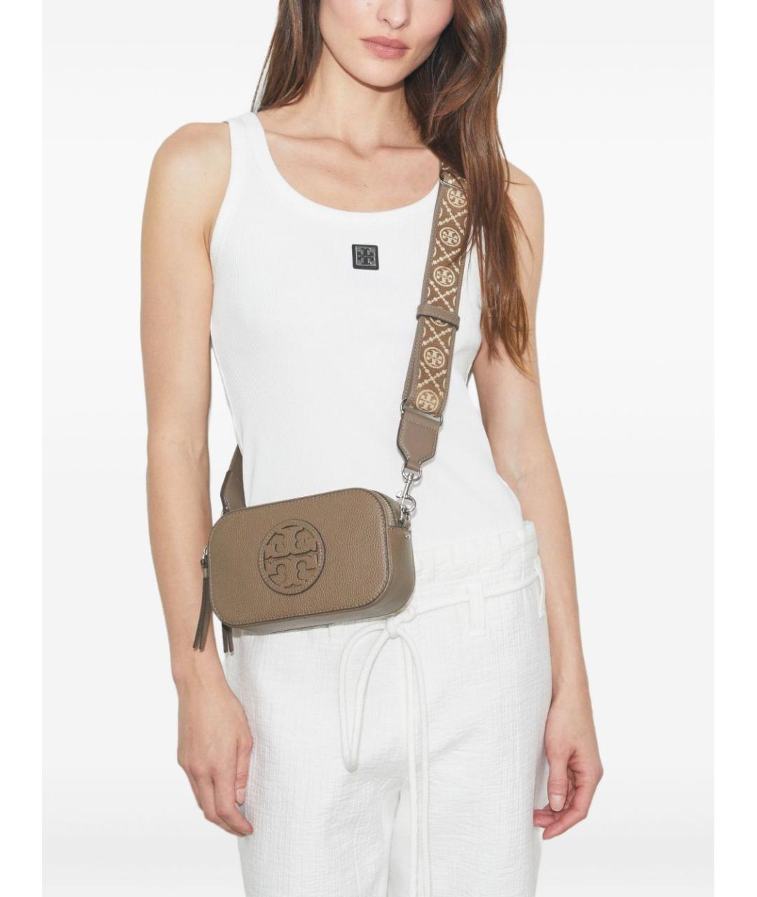 TORY BURCH Серая сумка через плечо, фото 3