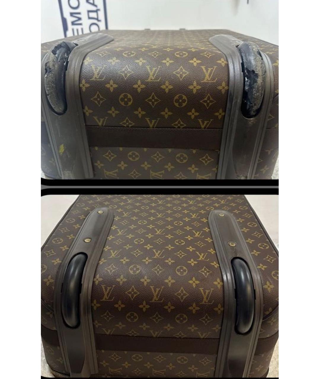 LOUIS VUITTON Коричневый чемодан, фото 7