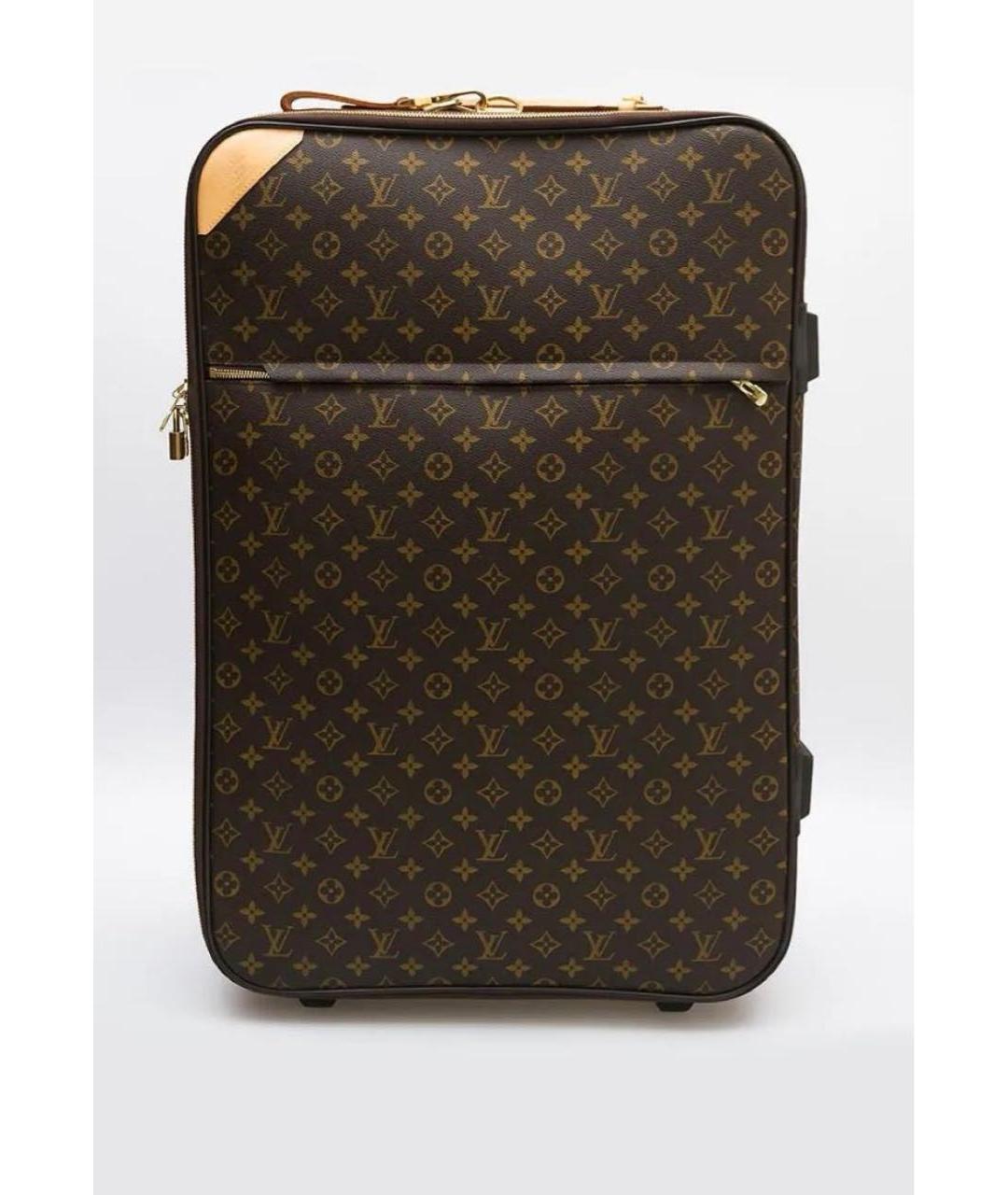 LOUIS VUITTON Коричневый чемодан, фото 6