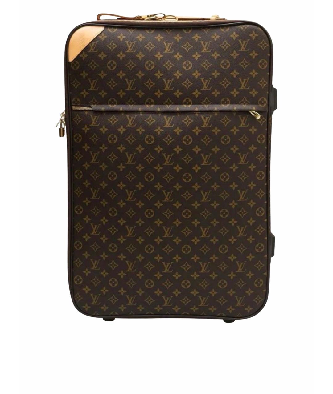 LOUIS VUITTON Коричневый чемодан, фото 1