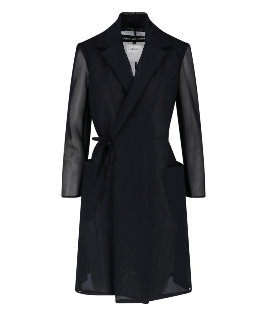 JUNYA WATANABE Черный полиэстеровый тренч/плащ, фото 1