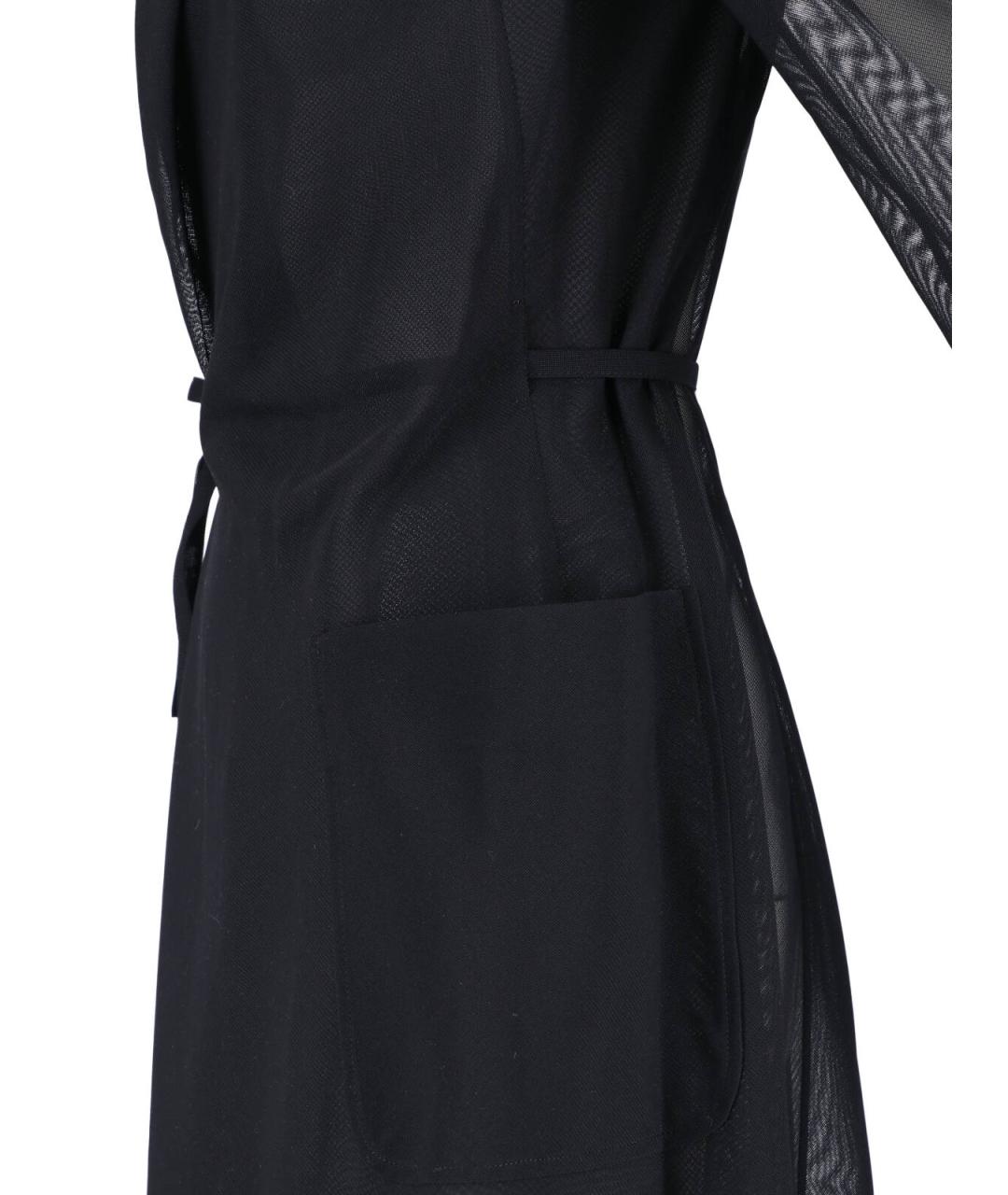 JUNYA WATANABE Черный полиэстеровый тренч/плащ, фото 5