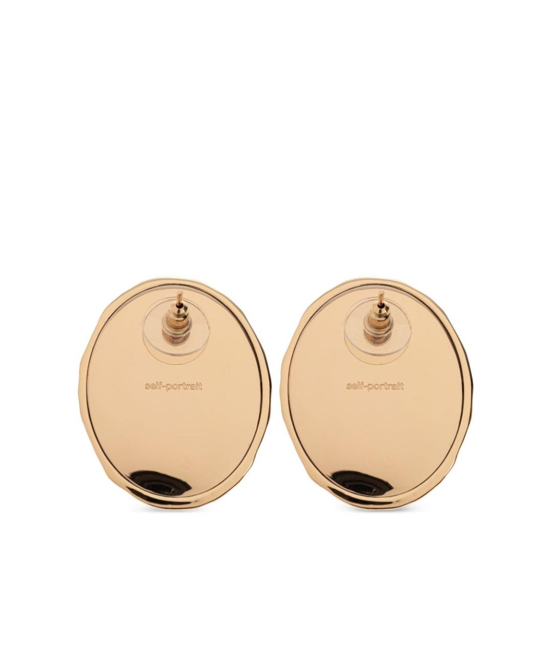 SELF-PORTRAIT Золотые металлические серьги, фото 4