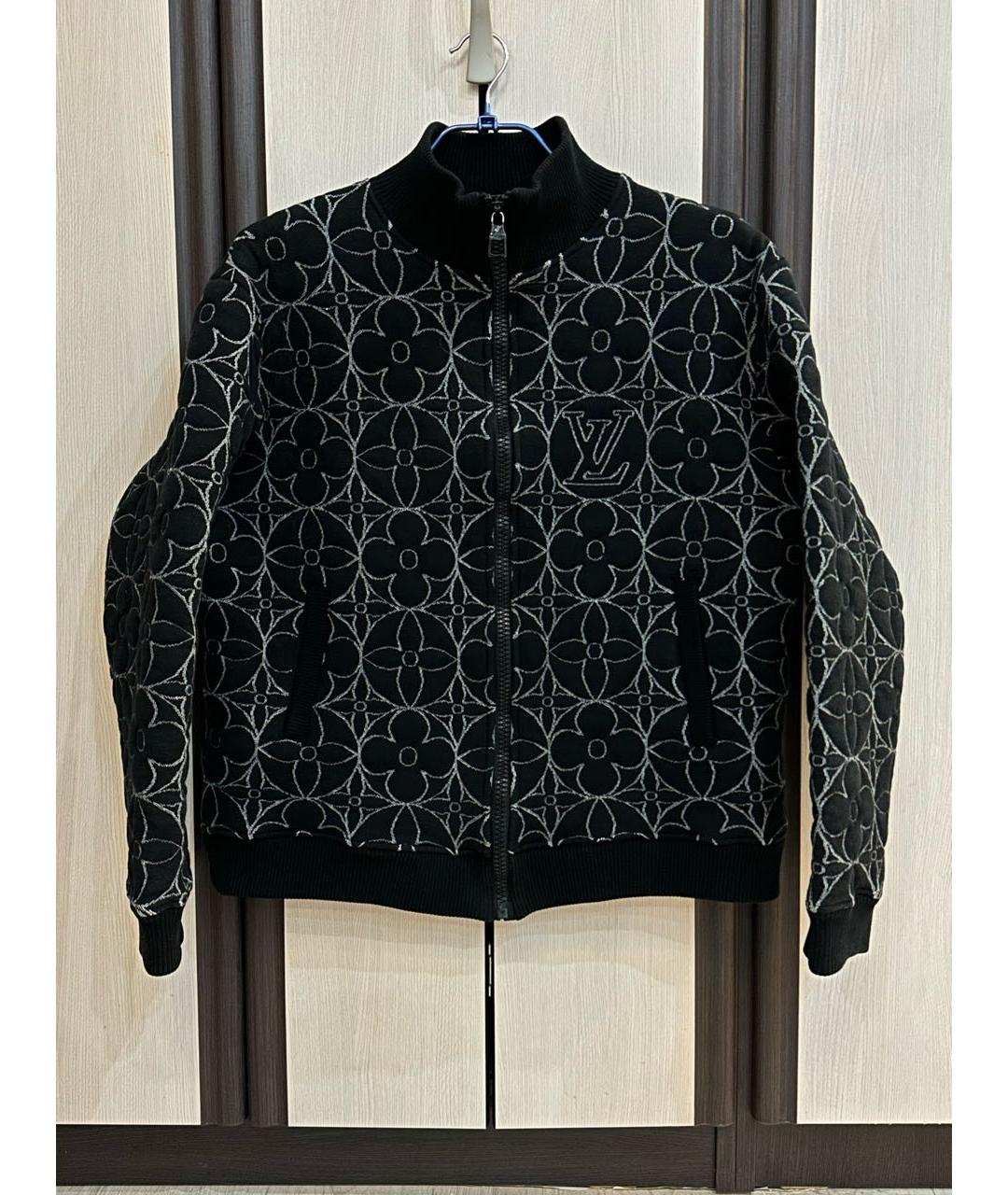 LOUIS VUITTON Черная хлопковая куртка, фото 9