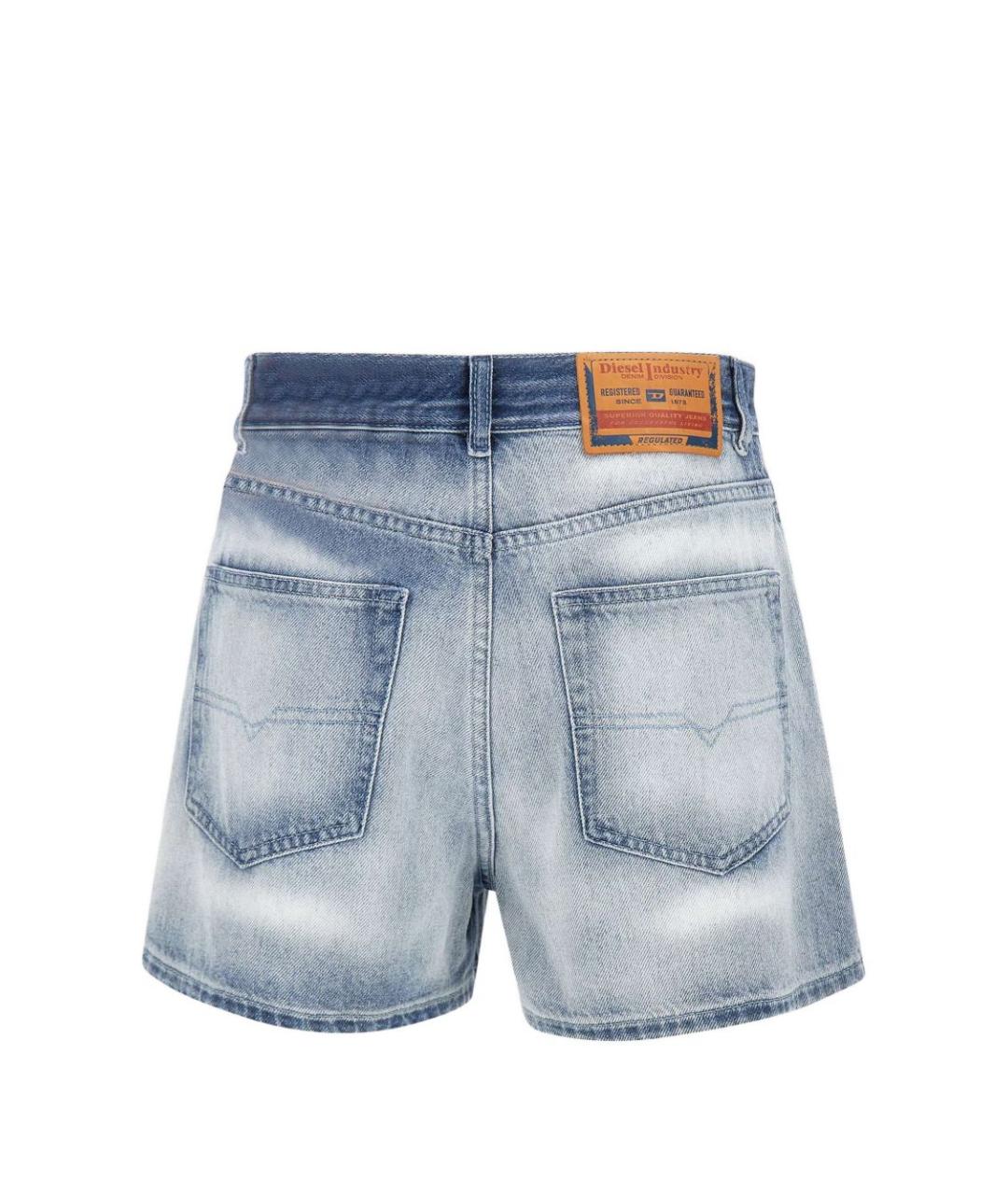 DIESEL Голубые хлопковые шорты, фото 5