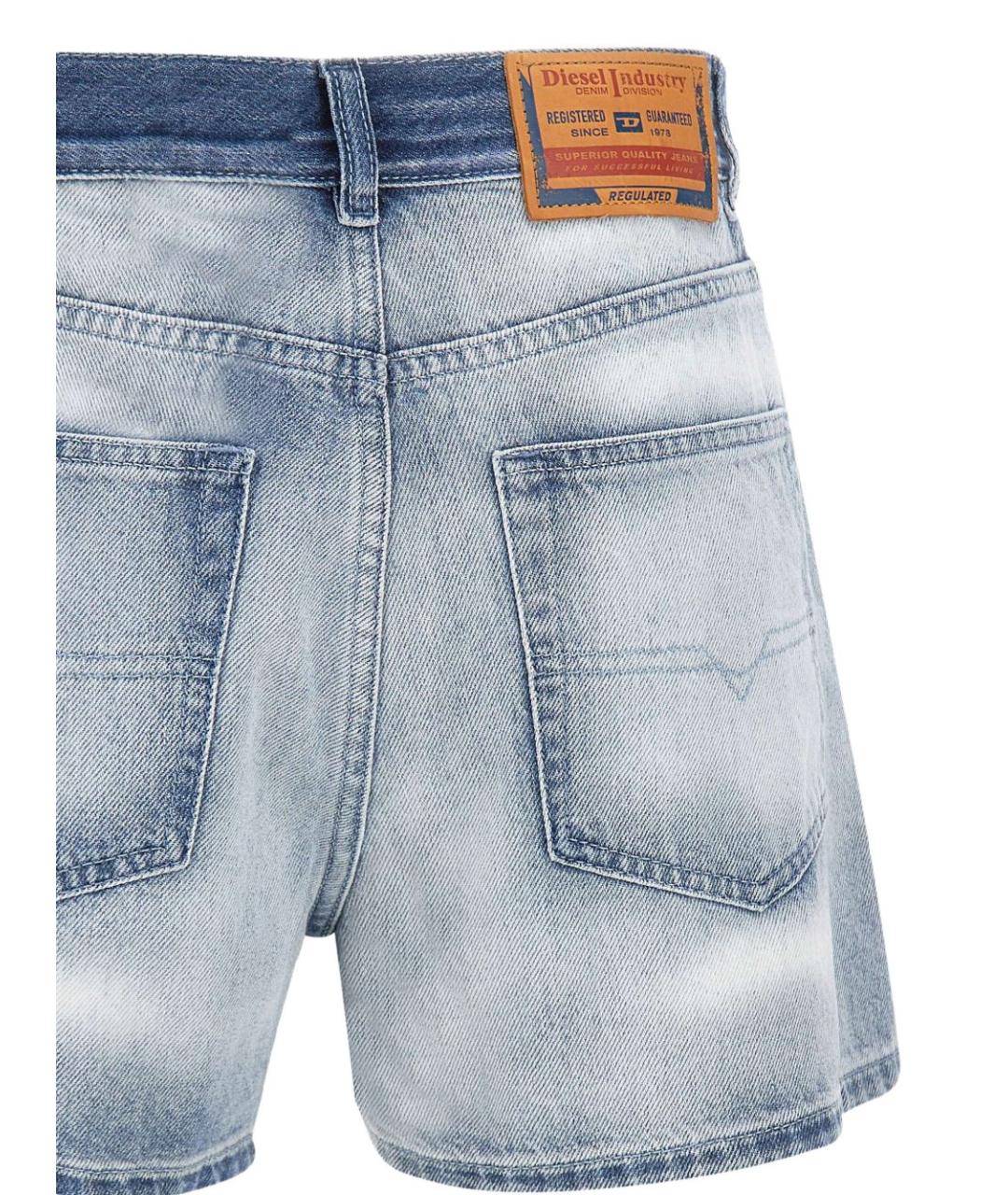 DIESEL Голубые хлопковые шорты, фото 3