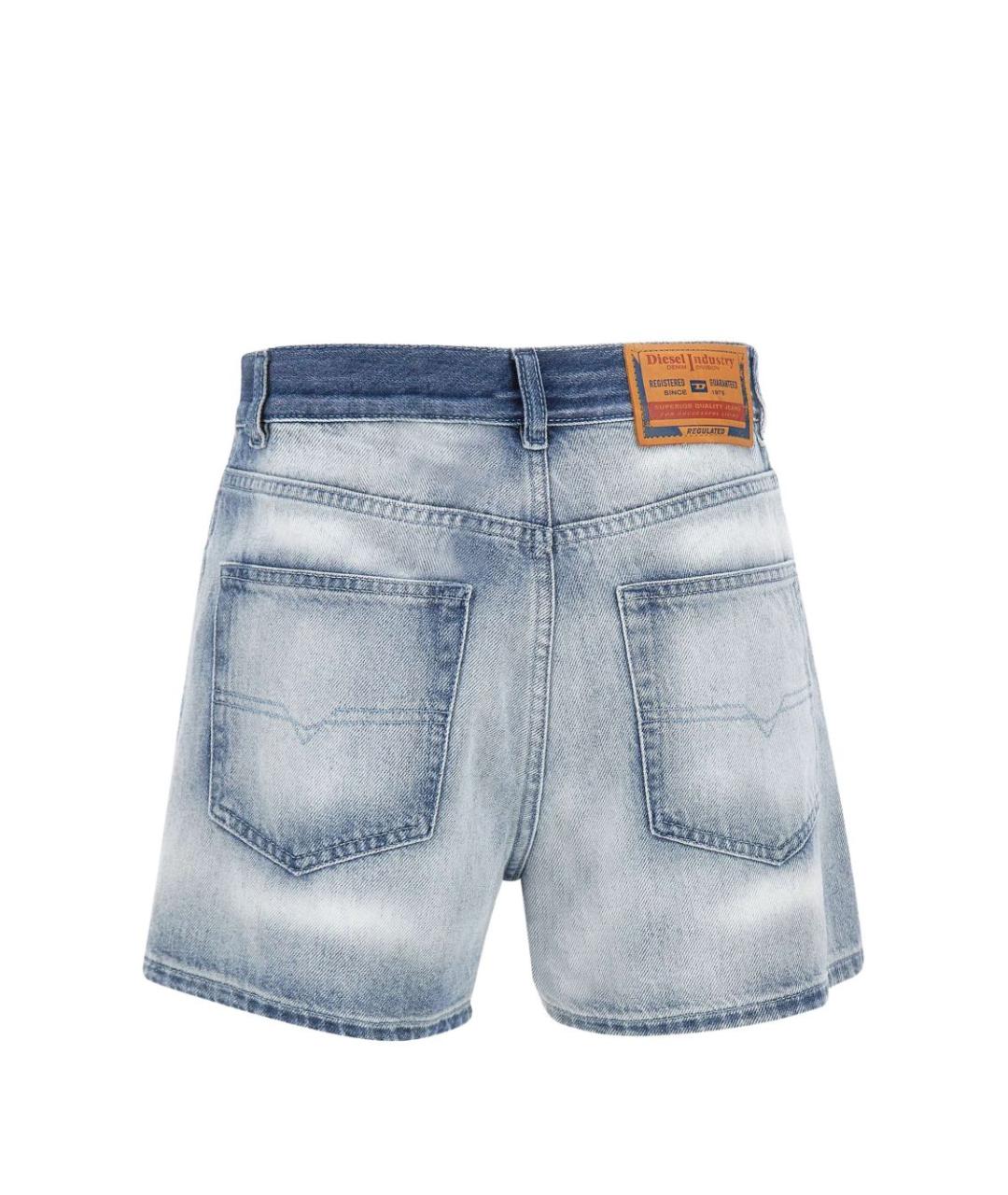 DIESEL Голубые хлопковые шорты, фото 4