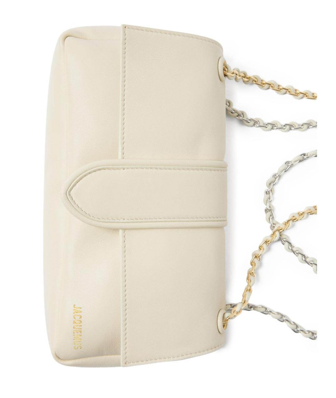 JACQUEMUS Белая сумка через плечо, фото 4