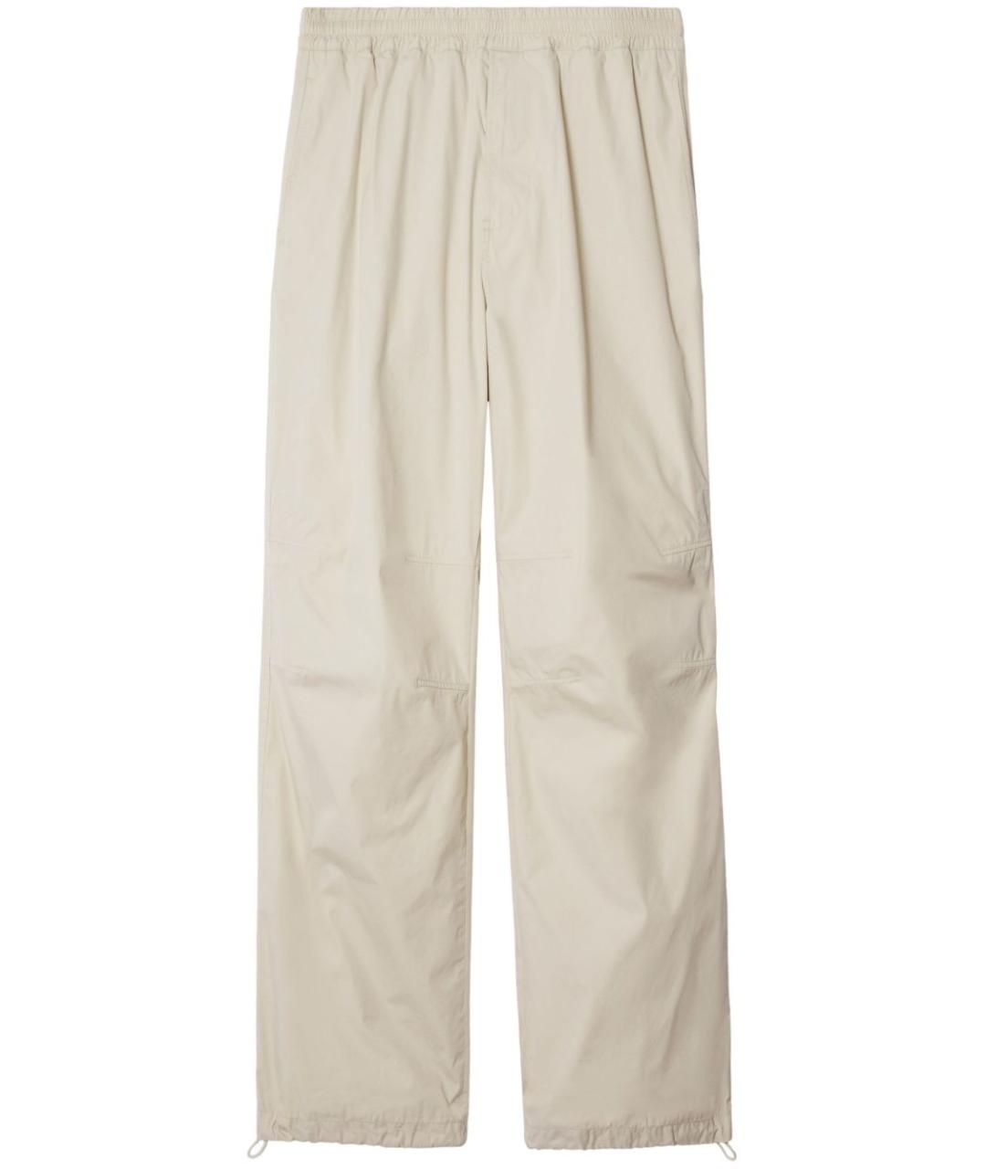 BURBERRY Бежевые повседневные брюки, фото 8