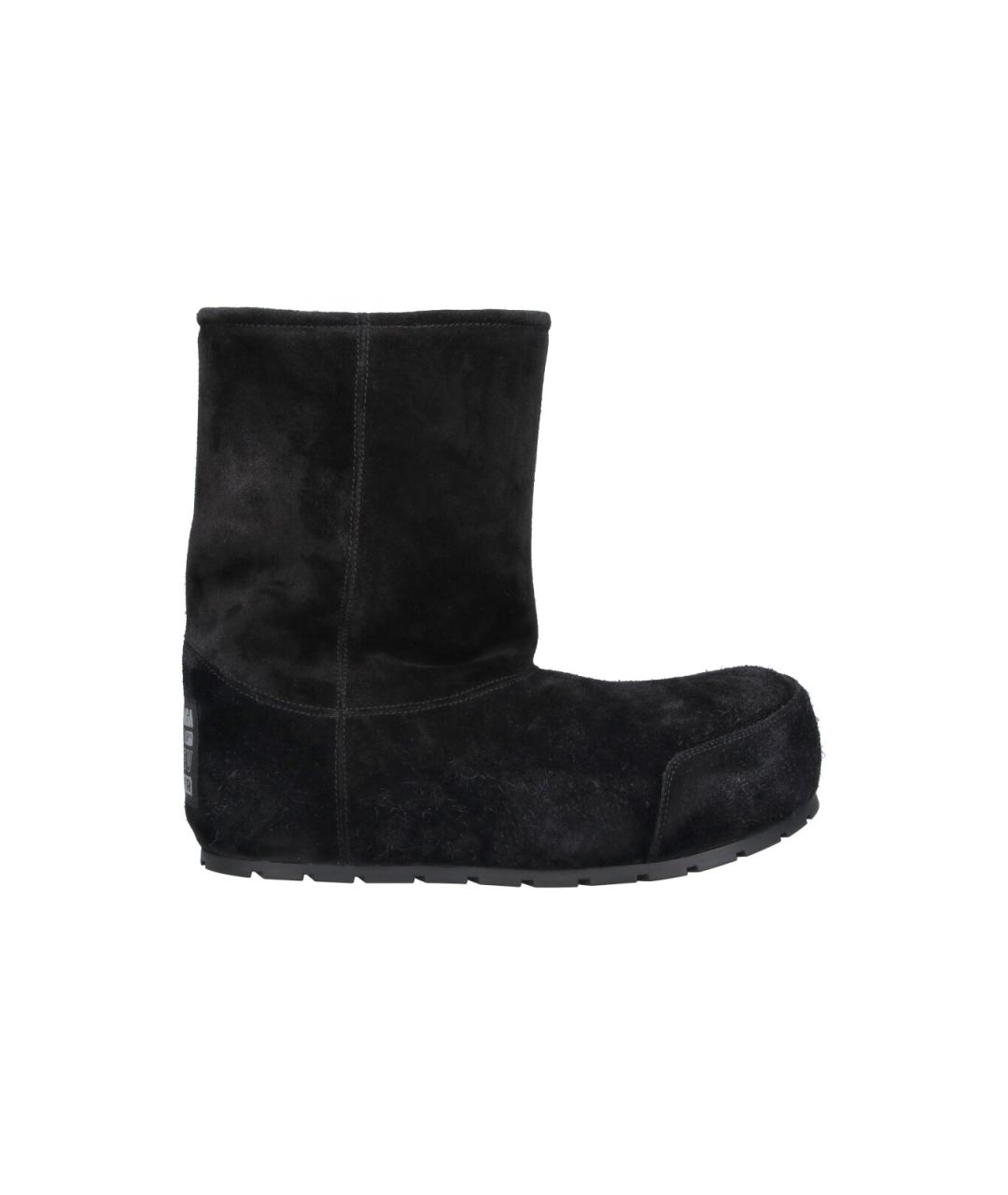 BALENCIAGA Черные замшевые низкие ботинки, фото 1