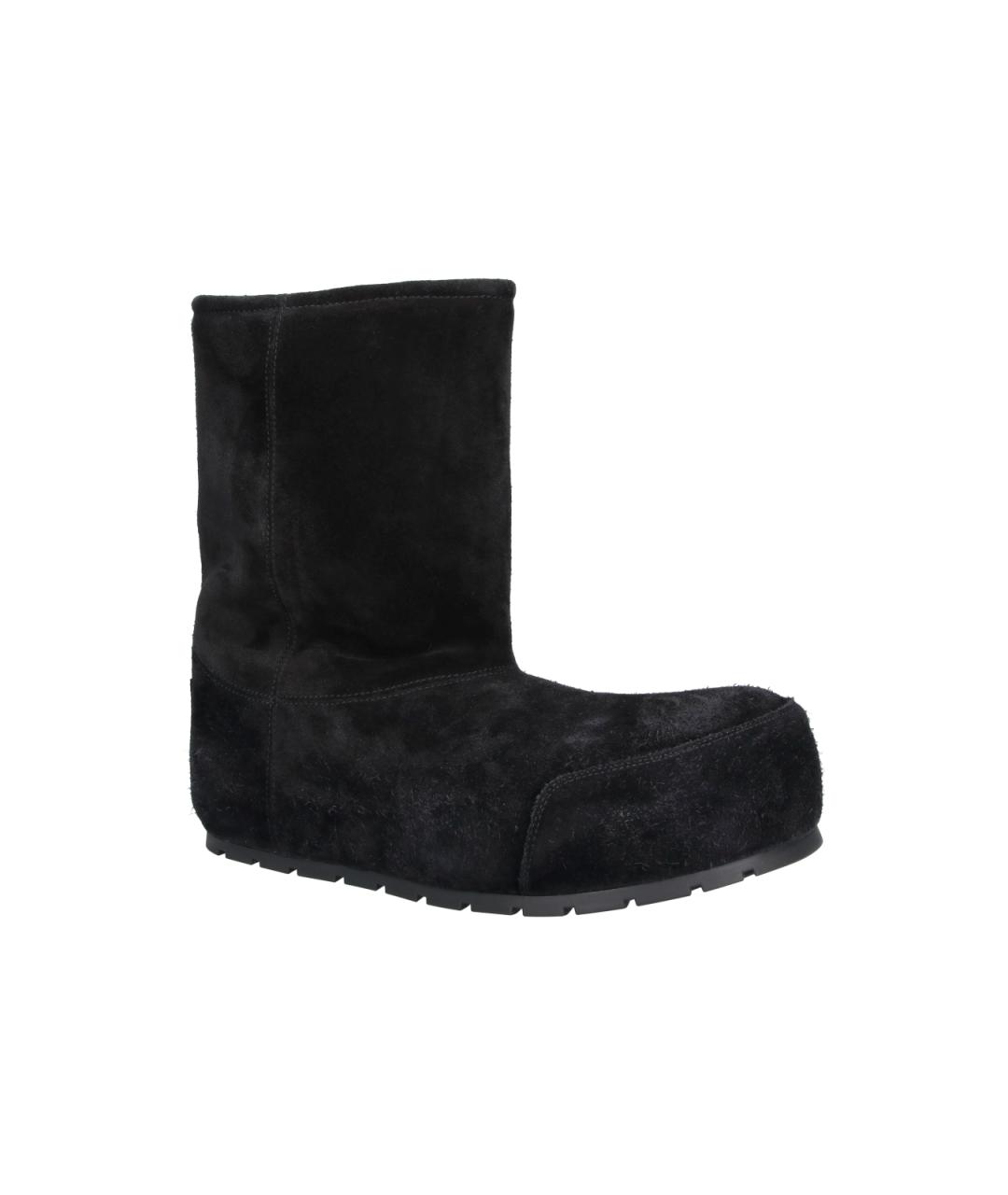 BALENCIAGA Черные замшевые низкие ботинки, фото 2