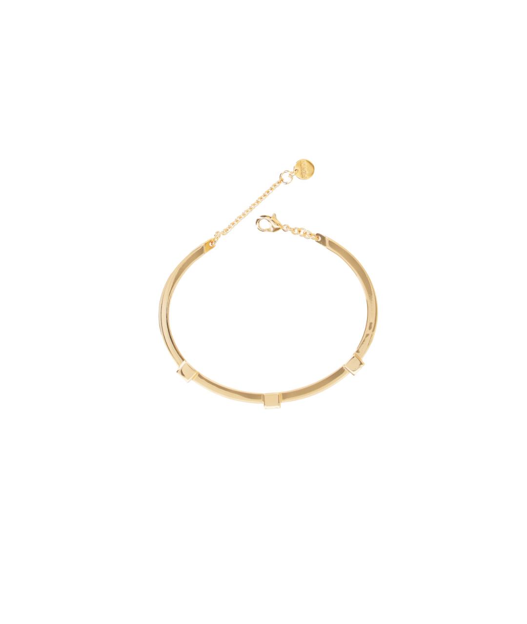 FENDI Золотой металлический браслет, фото 3