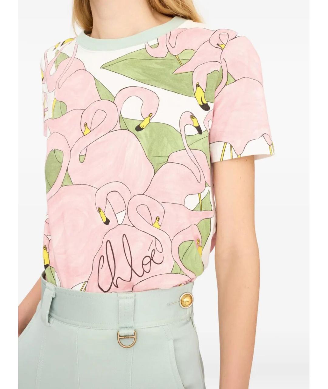 CHLOE Мульти хлопковая футболка, фото 4