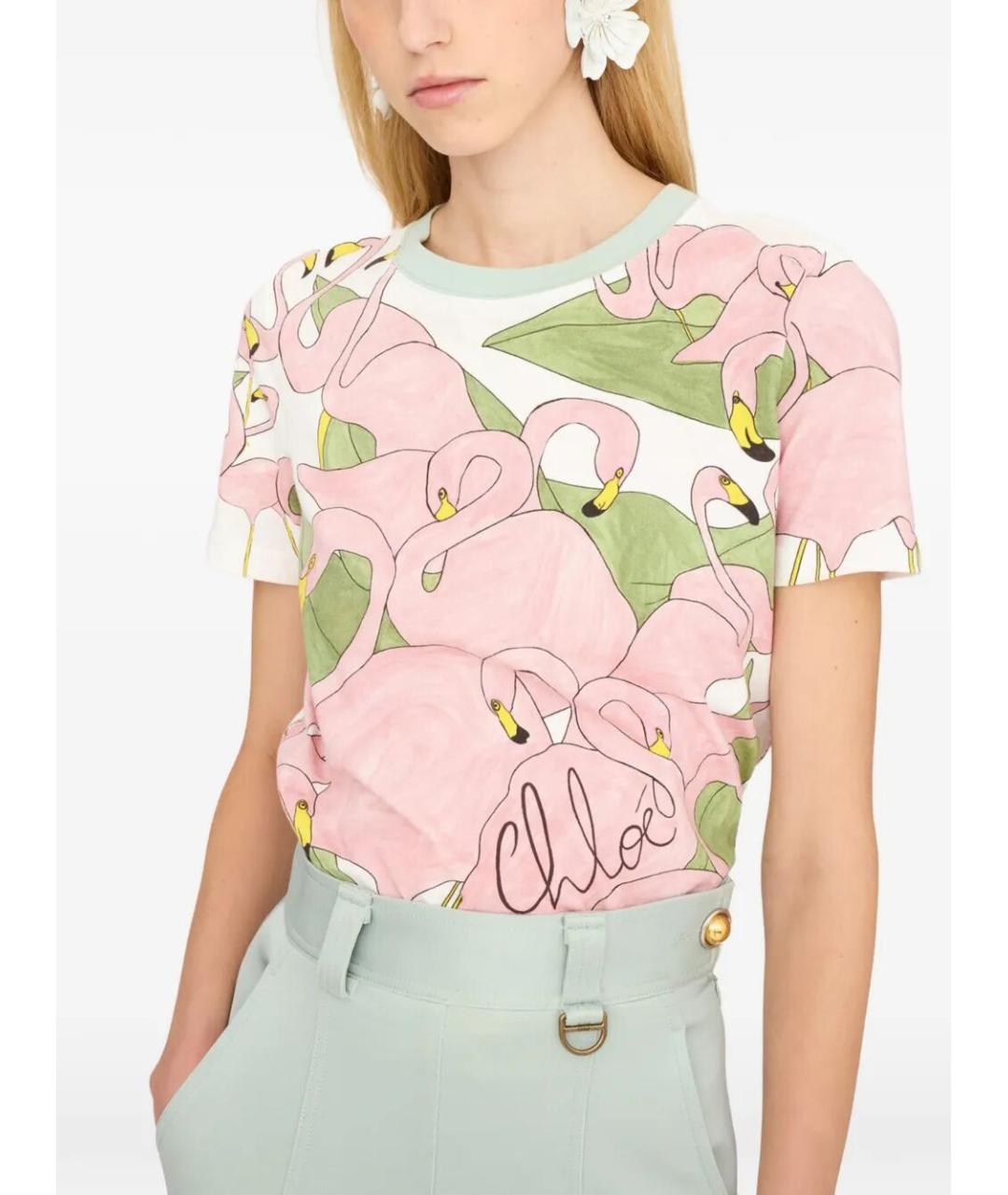 CHLOE Мульти хлопковая футболка, фото 5