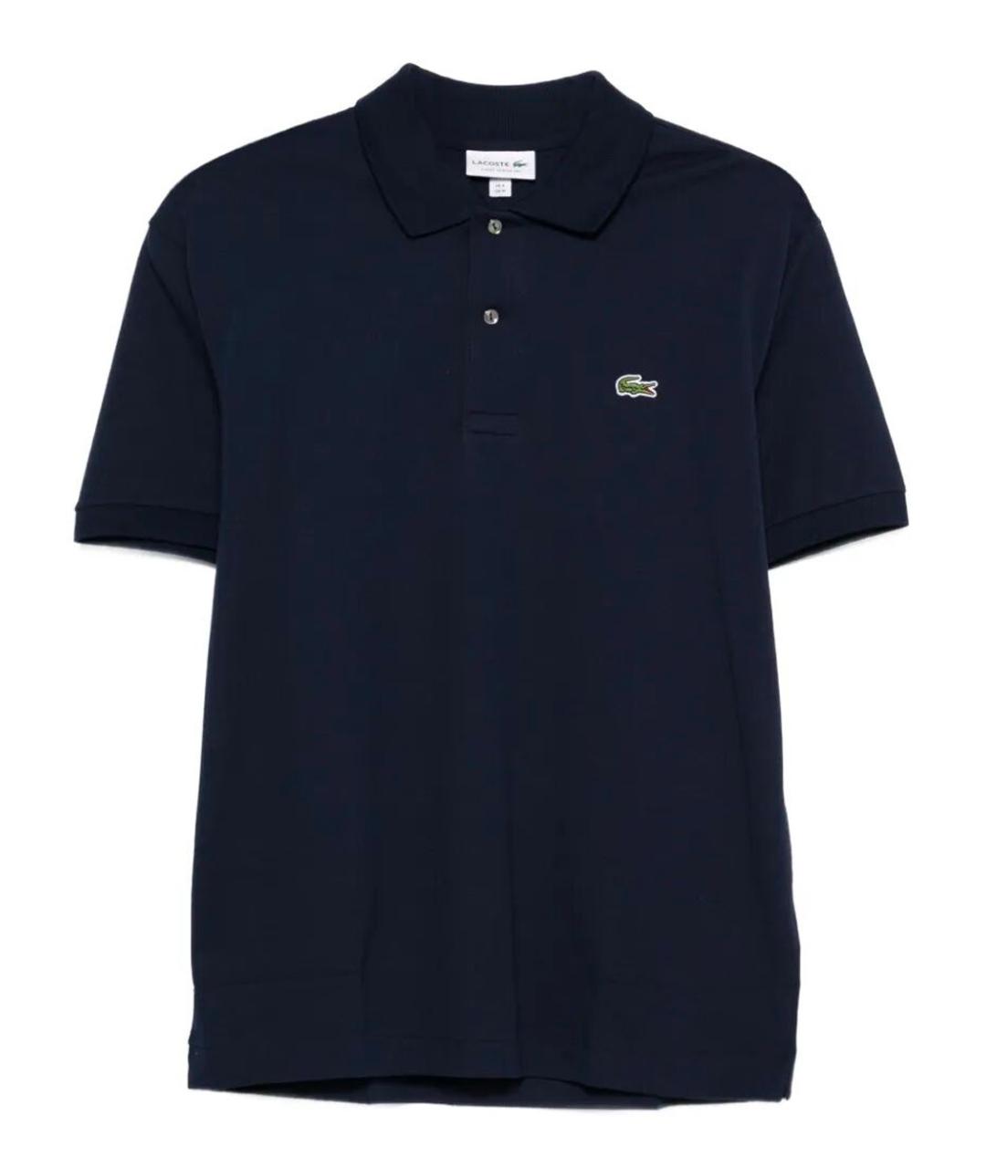 LACOSTE Синяя хлопковая футболка, фото 1