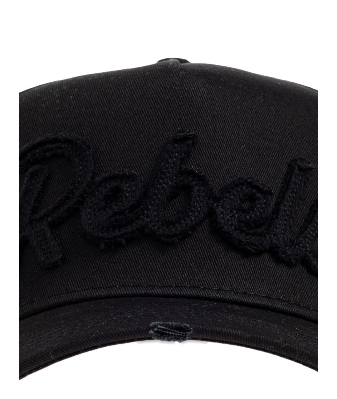 DSQUARED2 Черная хлопковая кепка/бейсболка, фото 2
