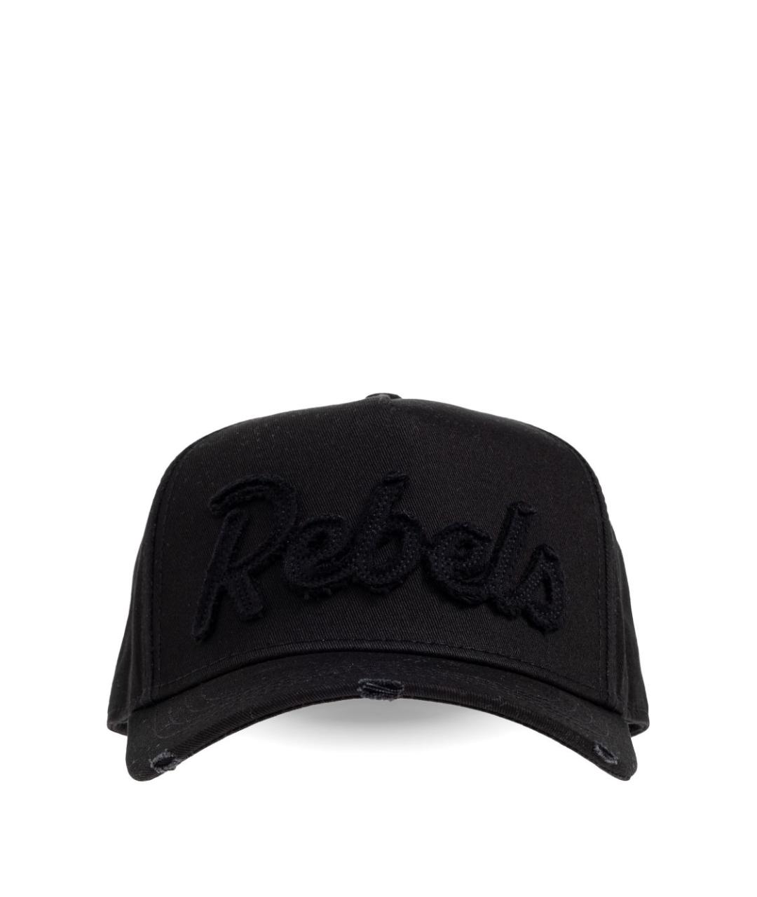 DSQUARED2 Черная хлопковая кепка/бейсболка, фото 1