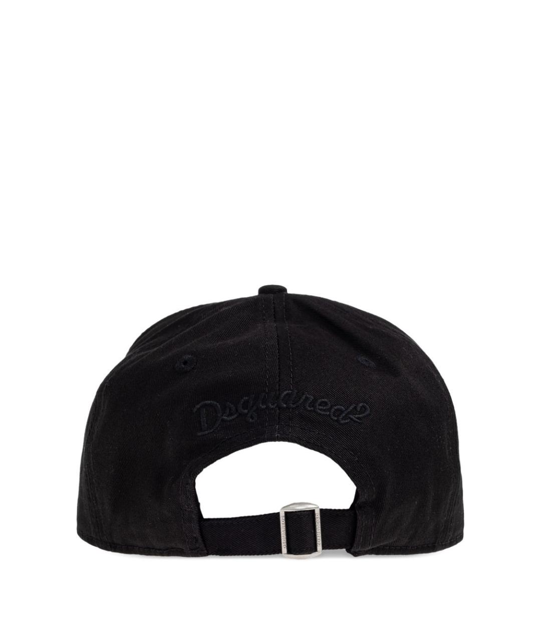 DSQUARED2 Черная хлопковая кепка/бейсболка, фото 3