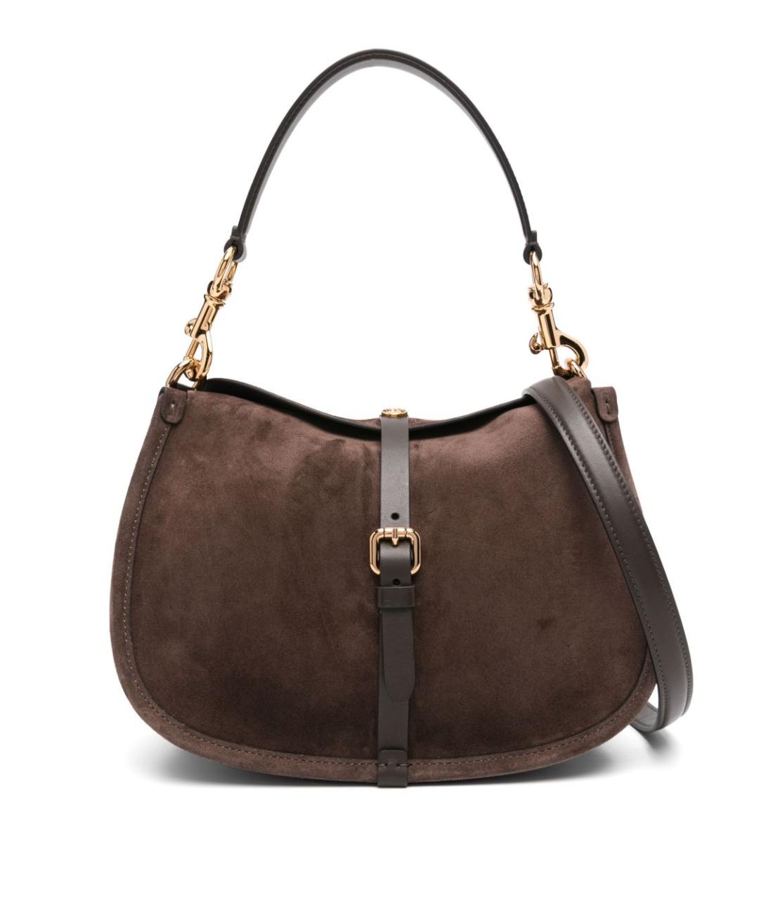 ETRO Коричневая замшевая сумка через плечо, фото 1