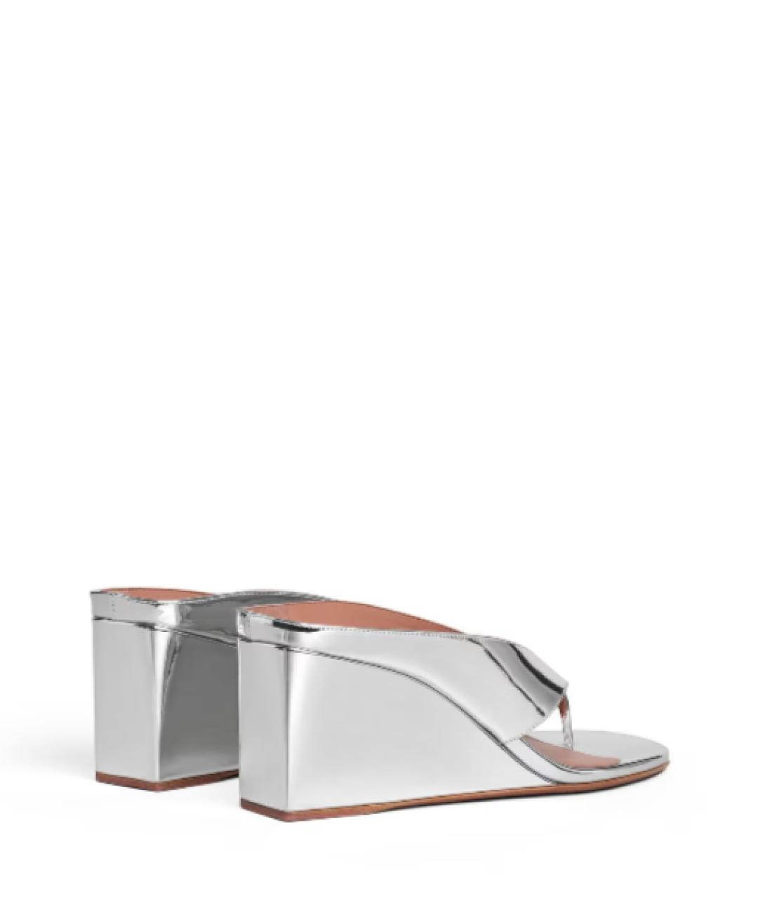 ALAIA Серебряные синтетические мюли, фото 3