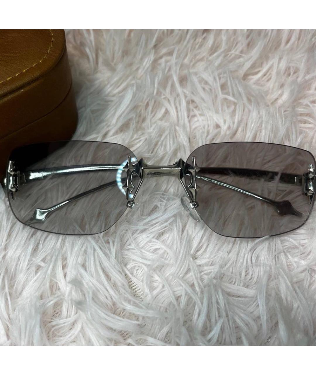 GENTLE MONSTER Серебряные металлические солнцезащитные очки, фото 4
