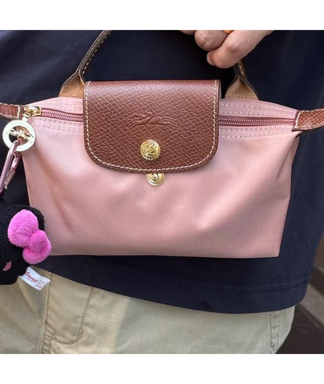 LONGCHAMP Розовая сумка с короткими ручками, фото 6