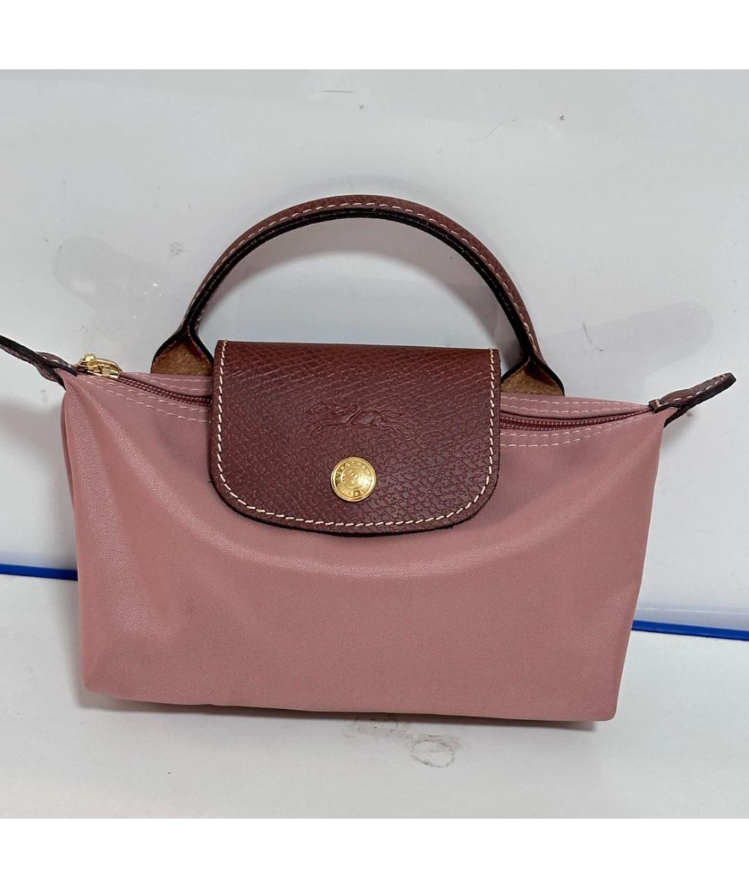 LONGCHAMP Розовая сумка с короткими ручками, фото 4