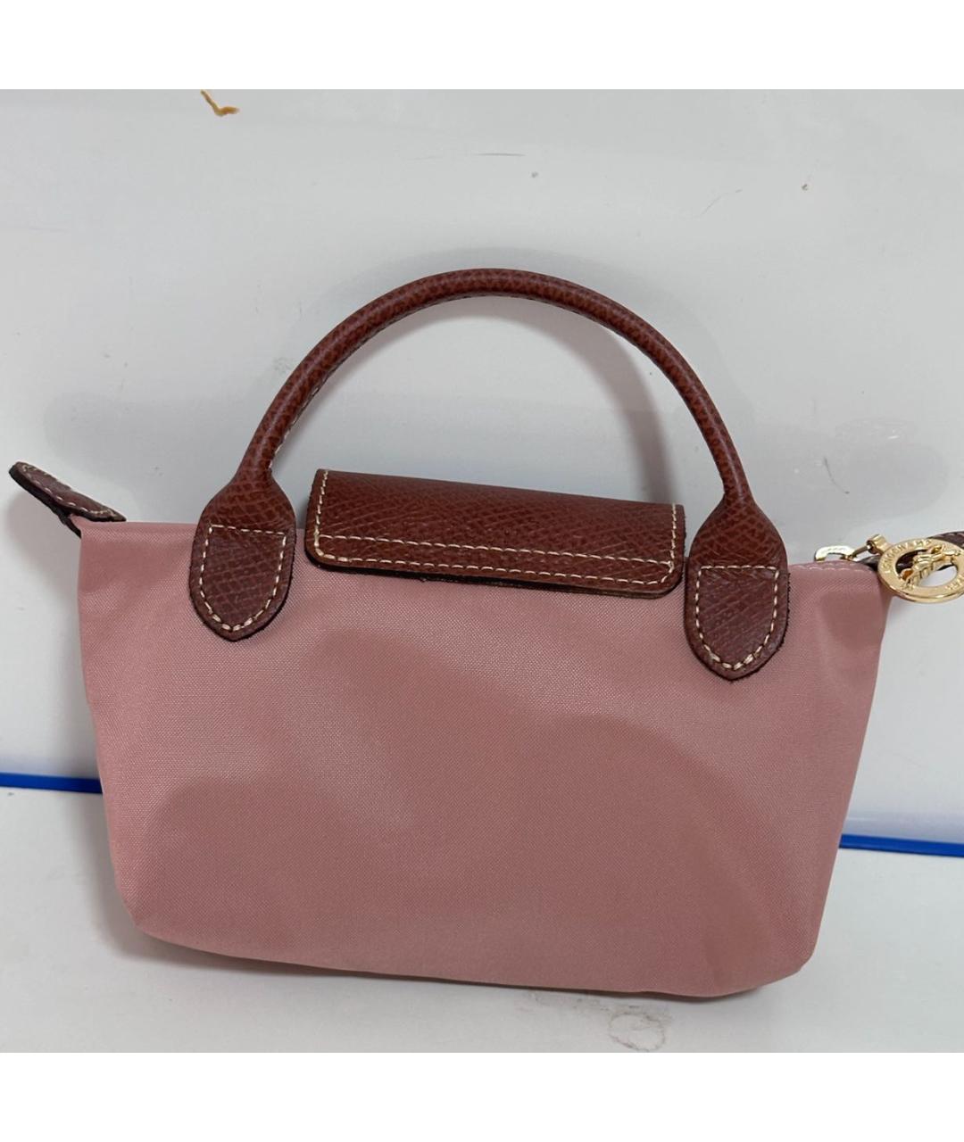 LONGCHAMP Розовая сумка с короткими ручками, фото 5