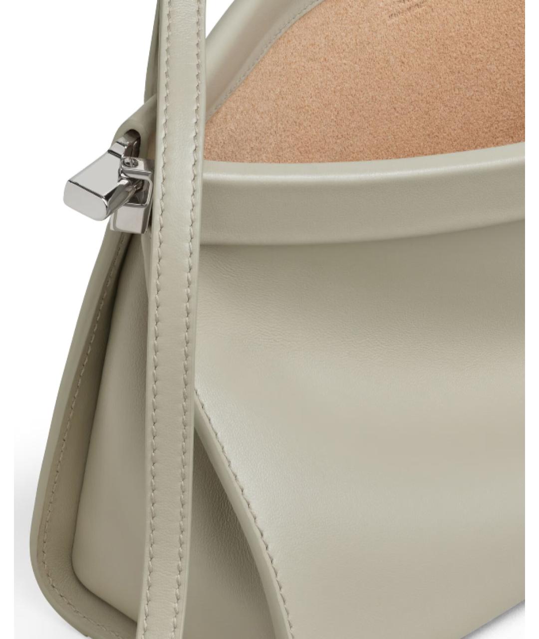 ALAIA Бежевая кожаная сумка через плечо, фото 3