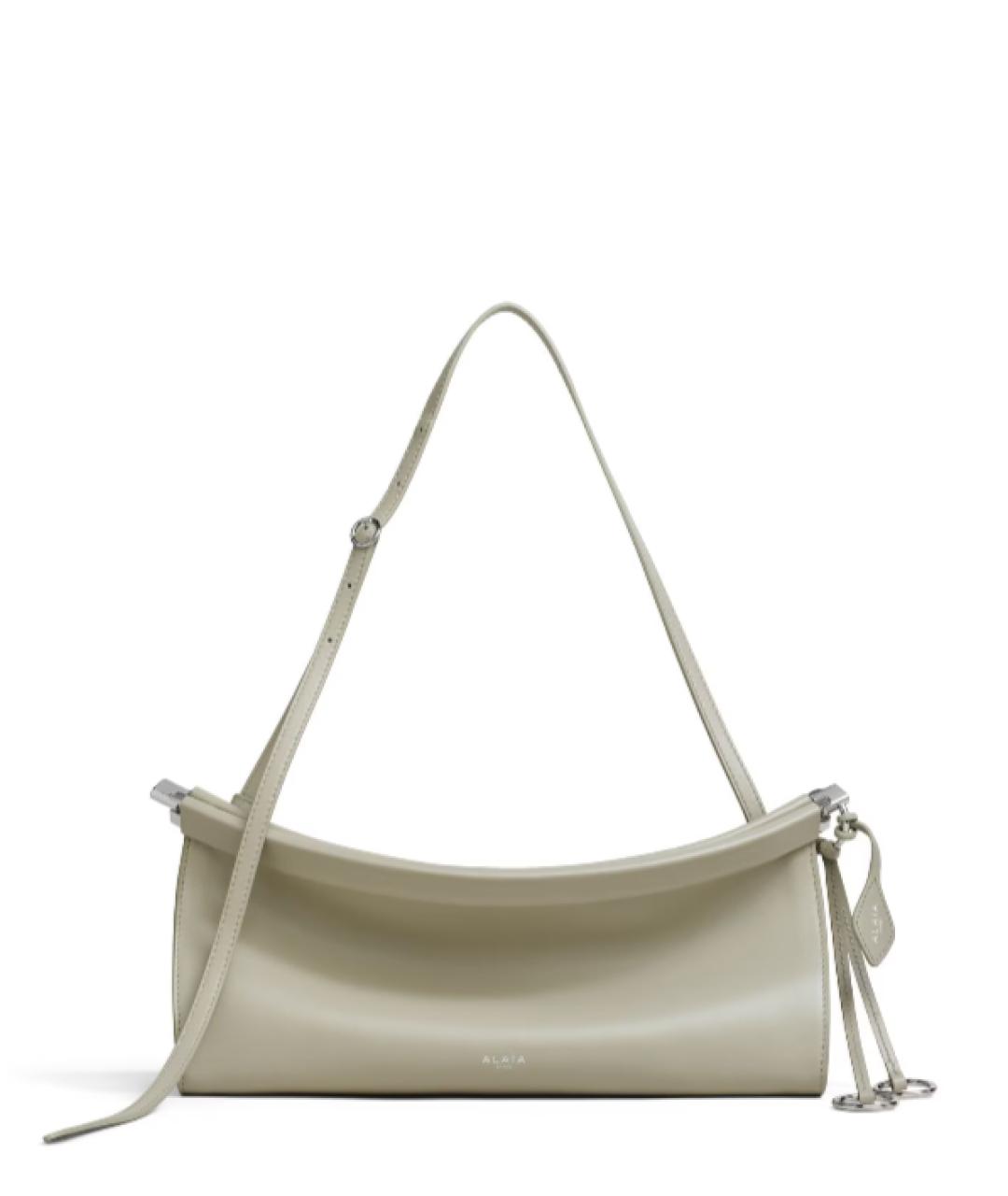 ALAIA Бежевая кожаная сумка через плечо, фото 5