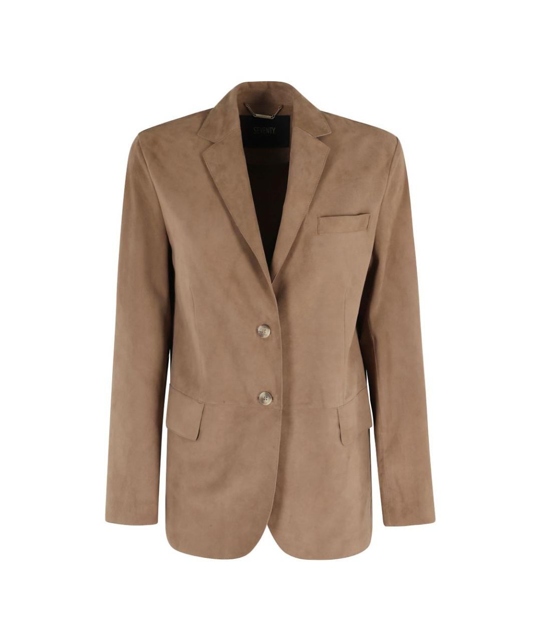 SEVENTY Бежевая замшевая куртка, фото 1