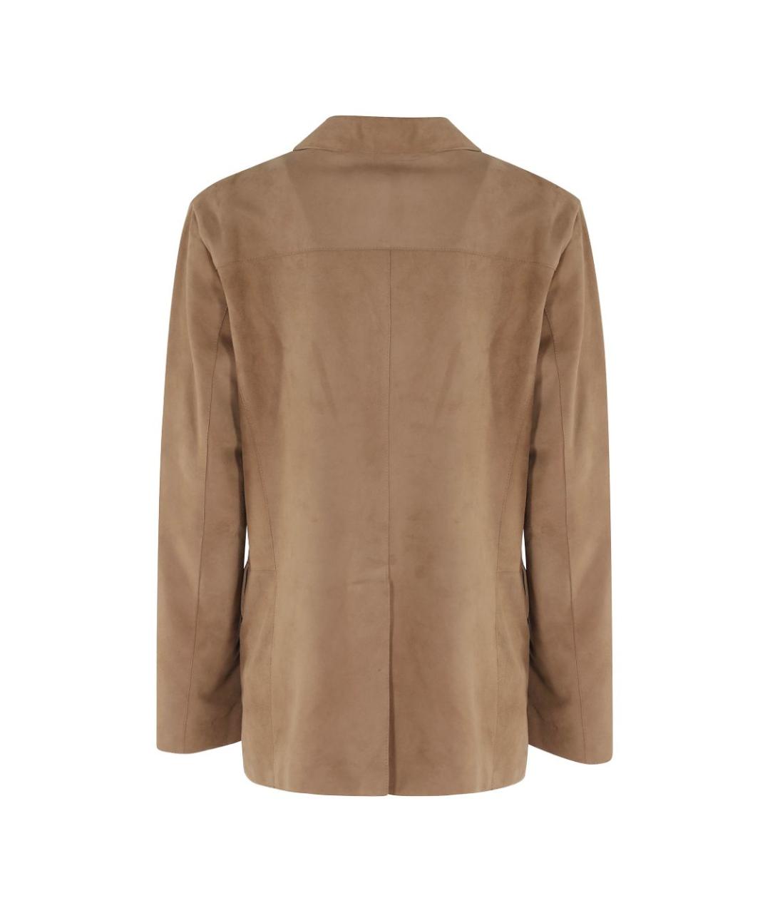 SEVENTY Бежевая замшевая куртка, фото 2