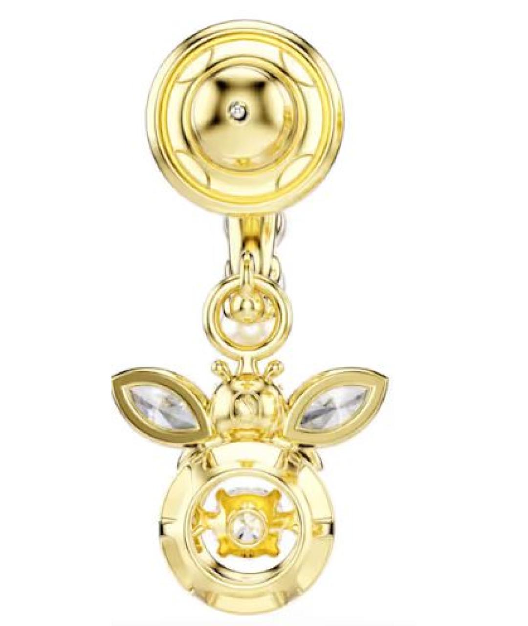 SWAROVSKI Золотые латунные серьги, фото 2