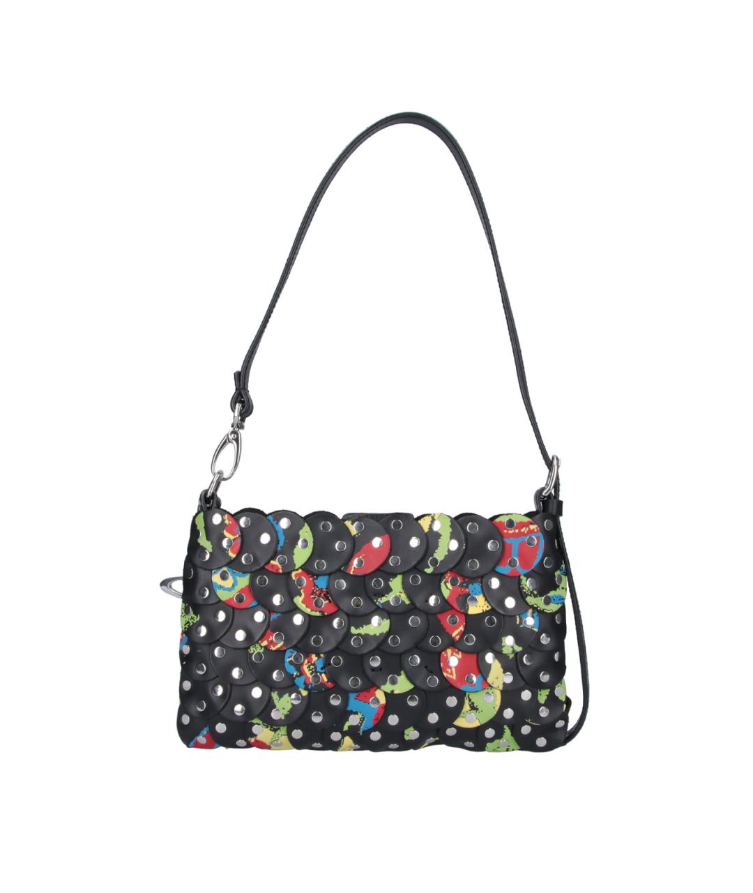 VIVIENNE WESTWOOD Черная кожаная сумка через плечо, фото 3