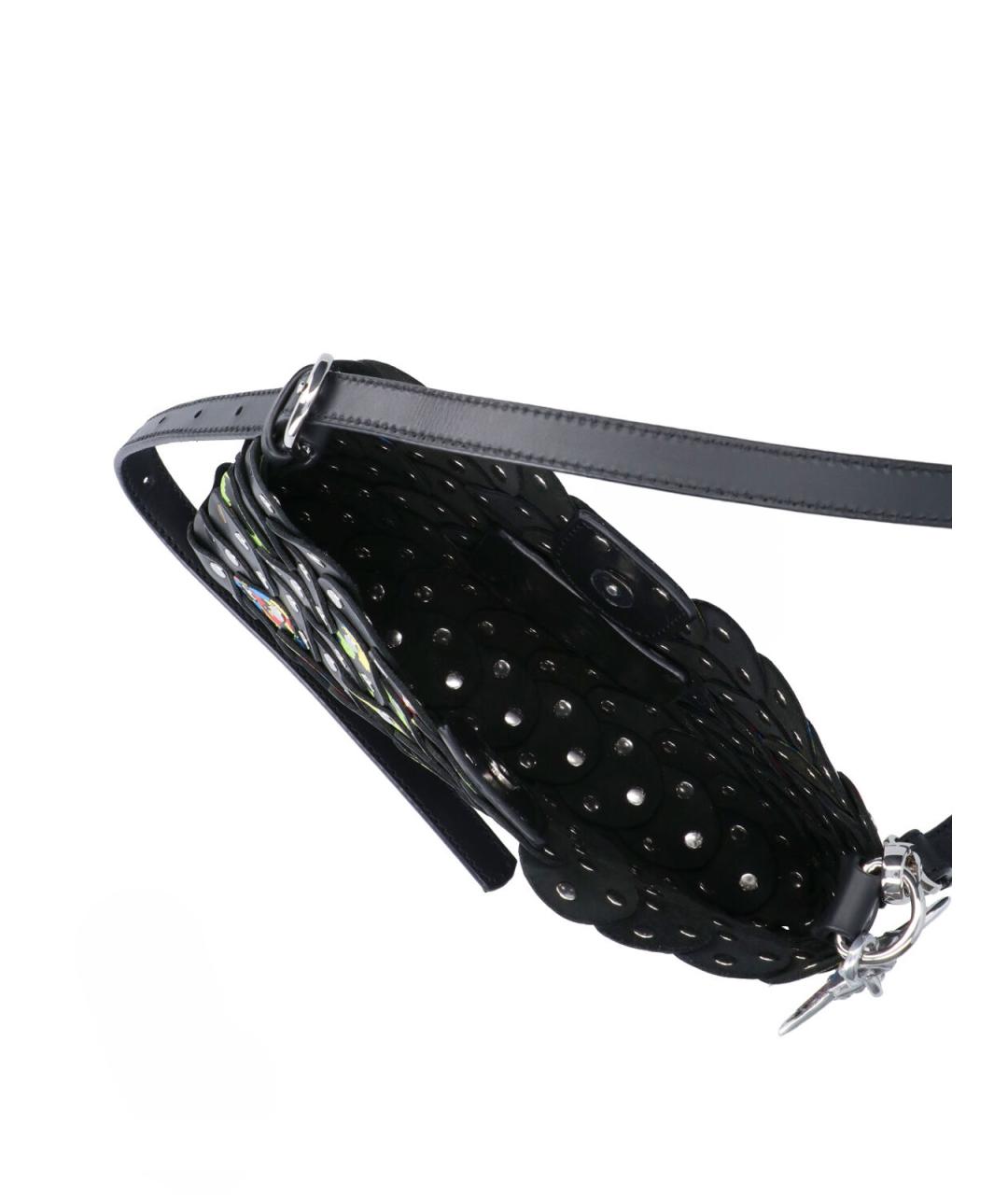 VIVIENNE WESTWOOD Черная кожаная сумка через плечо, фото 4